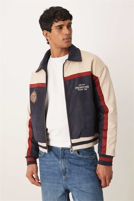 Клубная куртка из замши артикул 154082816