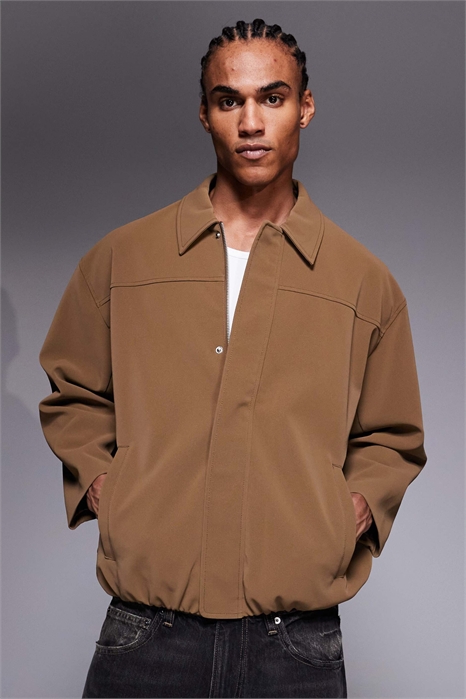 Оверсайз-куртка из искусственной замши артикул 153749662