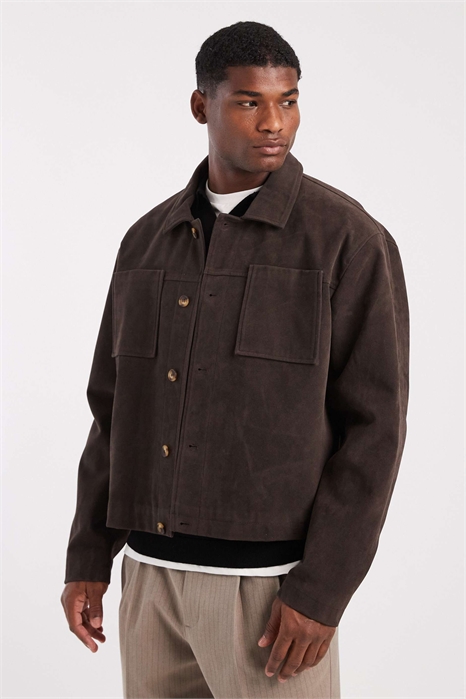 Куртка Харрингтон из замши артикул 149079558