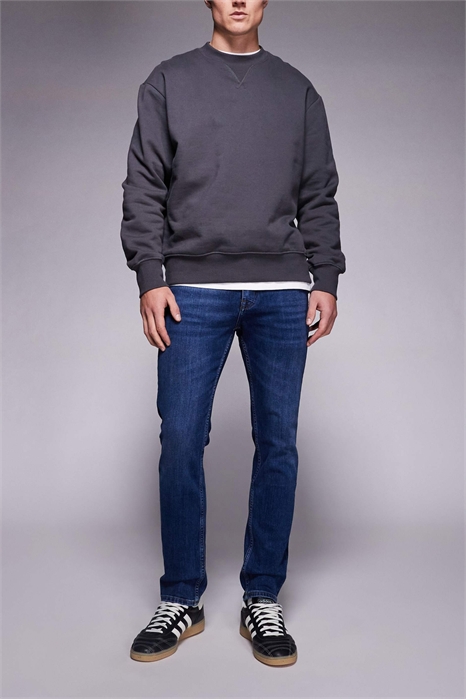 Джинсы Delaware приталенного кроя, темно-синего цвета артикул 148408363