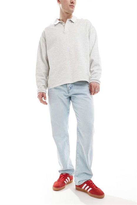 Джинсы с прямым кроем артикул 140414626