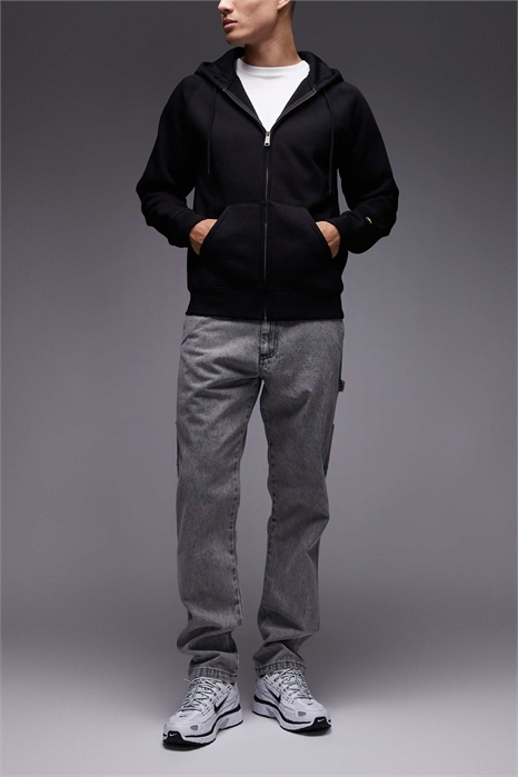 Джинсы-карпентер из денима прямого кроя артикул 150178266