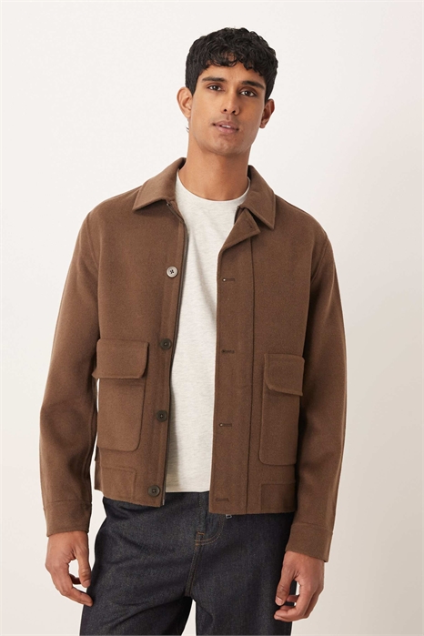 Повседневная куртка ручной работы из смешанной шерсти артикул 151560464