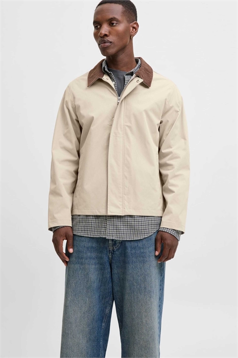 Куртка Харрингтон с контрастным воротником артикул 154818465