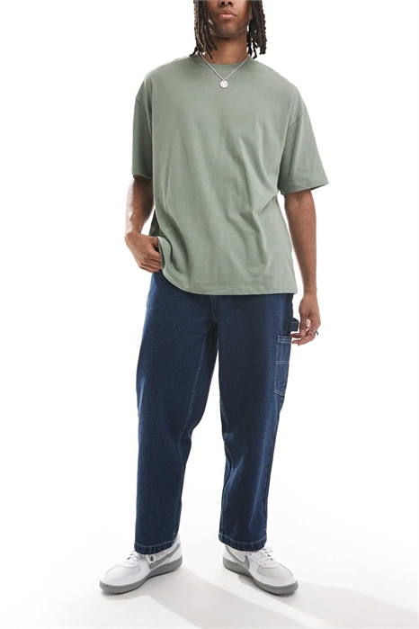 Джинсы-карпентер свободного кроя артикул 149153187