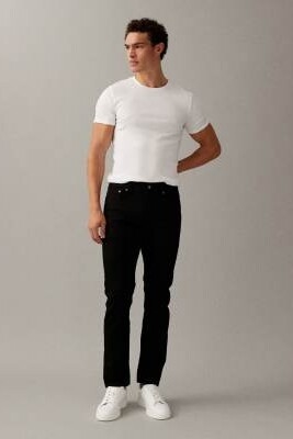 Джинсы 502 с зауженными брючинами, черные артикул 142088963