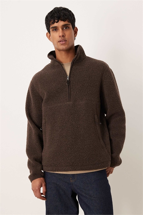 Флисовая кофта с полузастежкой-молнией артикул 152632996