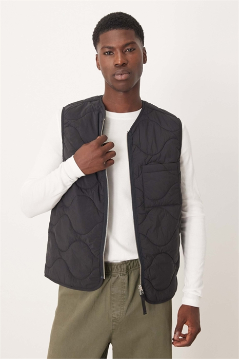 Стеганый жилет с застежкой-молнией спереди артикул 148856733