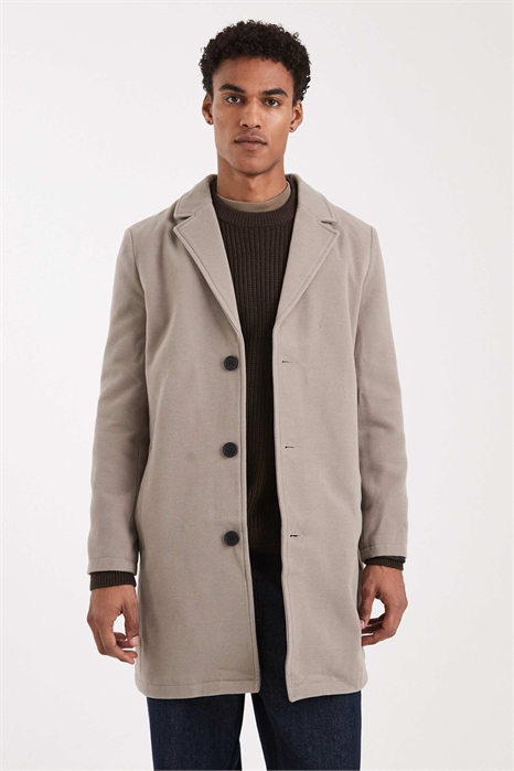 Элегантный пиджак с пуговицами бежевого цвета артикул 150346092