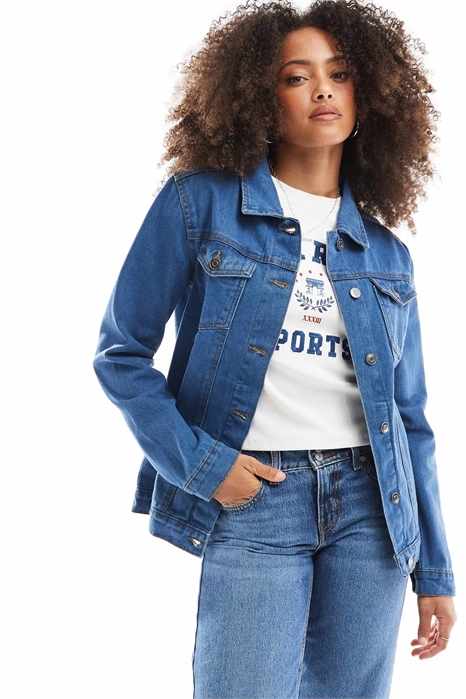 Джинсовая куртка свободного кроя артикул 143713829