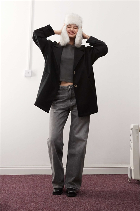 Блейзер свободного кроя большого размера артикул 135612821