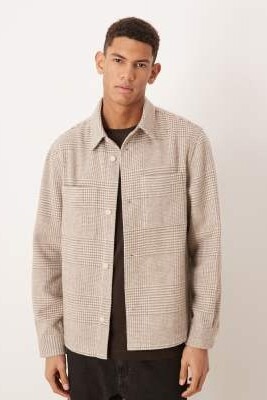 Куртка-шакет из смешанной шерсти артикул 154714893