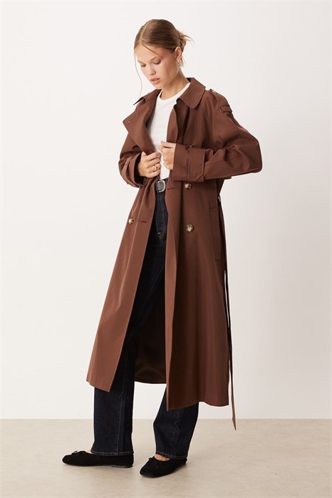 Длинный тренч артикул 147787403