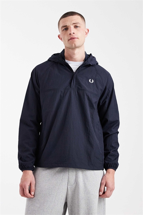 Тренировочная куртка с капюшоном, логотипом и застежкой-молнией на 1/4 длины из ткани рипстоп артикул 154716287