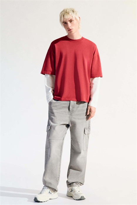 Джинсы-карго свободного кроя артикул 149658566