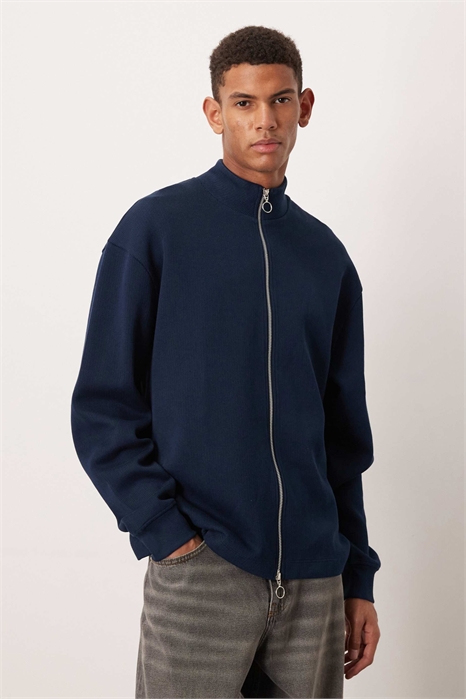 Свободная спортивная куртка из джерси на молнии артикул 150173158