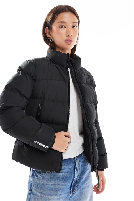 Спортивная куртка без капюшона черного цвета артикул 150907238