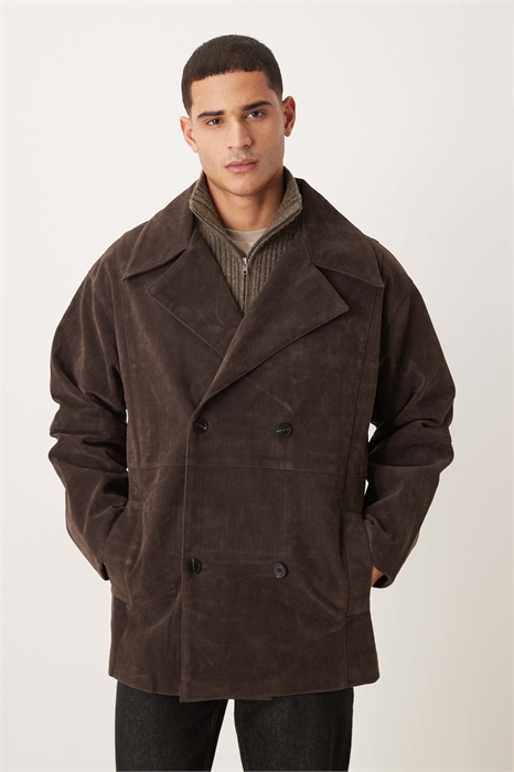 Куртка средней длины с экстрашироким кроем артикул 148522864