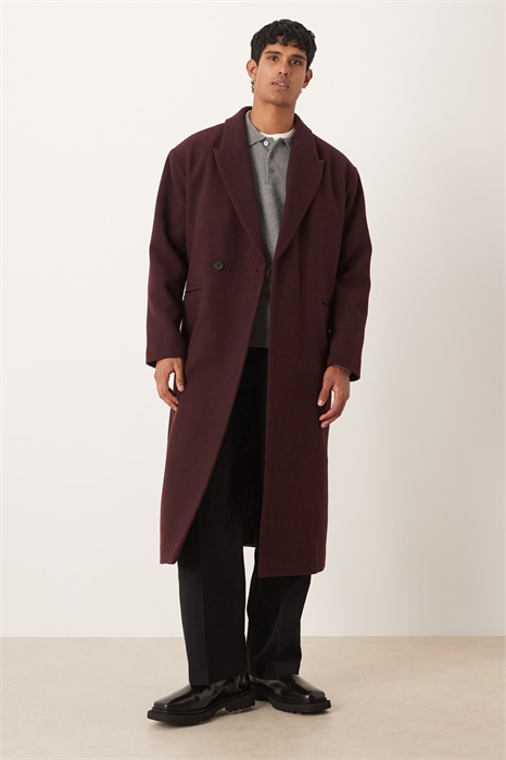 Пальто-лонглайн свободного кроя артикул 149140299