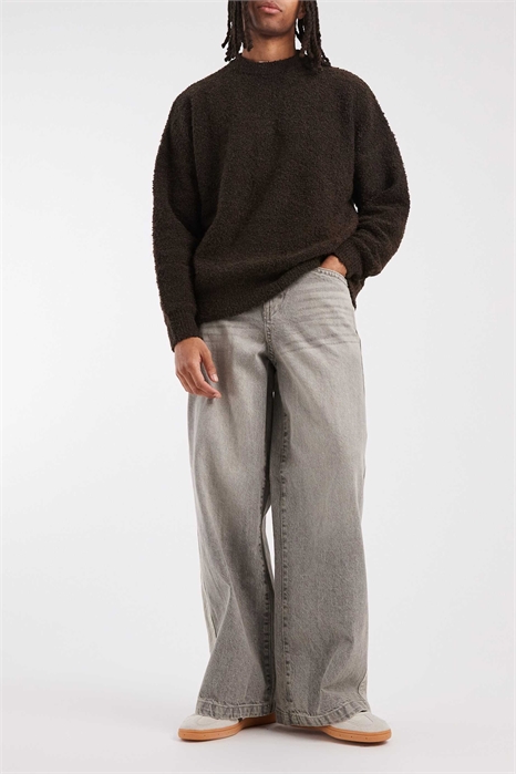 Джинсы свободного кроя с боковыми вставками артикул 144211860