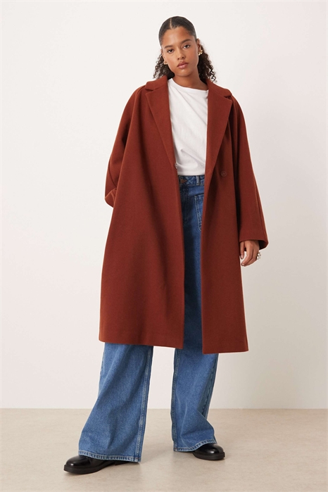 Пальто ASOS DESIGN Curve с застежкой-молнией артикул 141932984