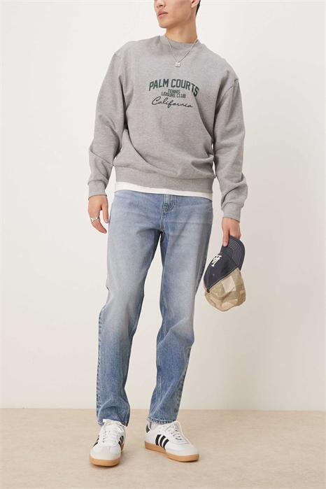 Джинсы с зауженными штанинами артикул 140374917