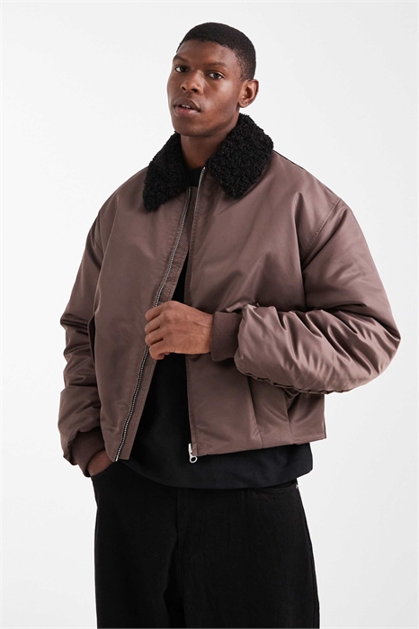 Куртка-коуч с воротником из искусственного меха артикул 148883003