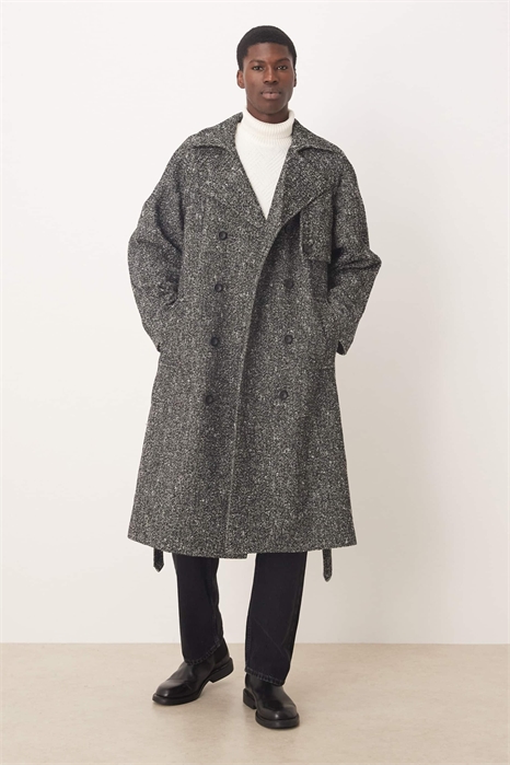 Пальто экстра-большого размера под шерсть артикул 142659026