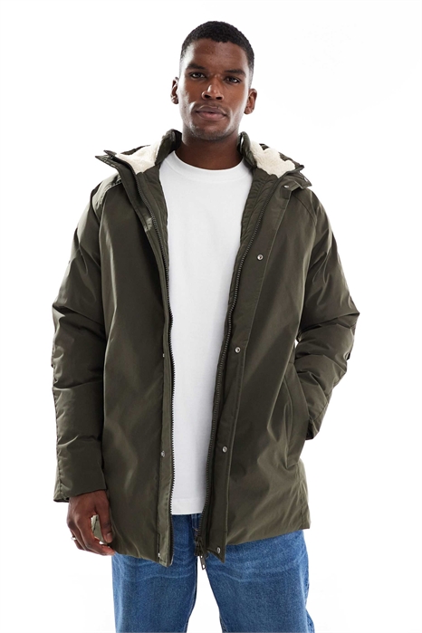 Парка с флисовым капюшоном артикул 148489091