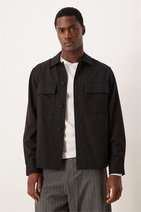 Куртка-шакет из смешанной шерсти артикул 151558836