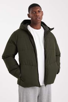 Пуховик с капюшоном артикул 148852604