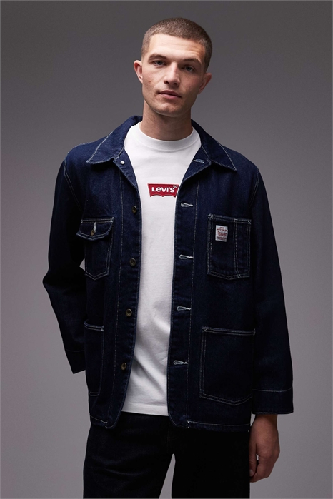 Универсальный джинсовый рабочий пиджак Workwear Capsule артикул 142117777