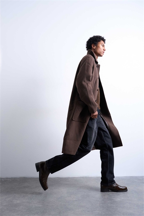 Пальто-раглан из высококачественной шерстяной смеси артикул 143964645