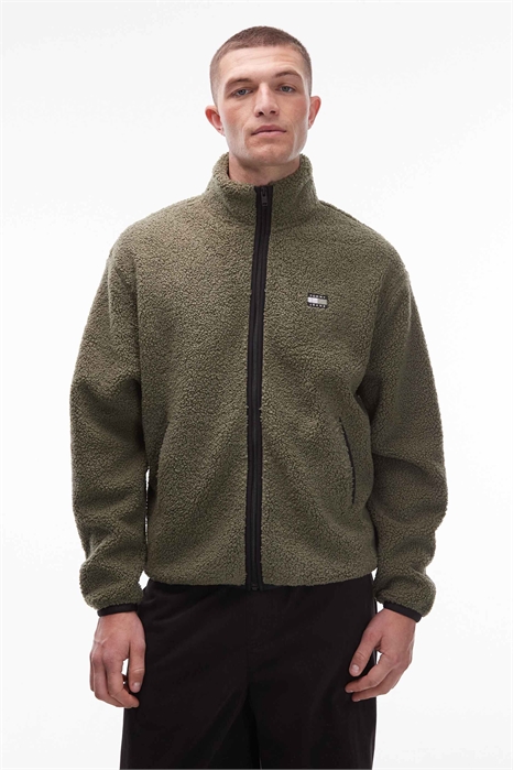 Куртка-мишка с логотипом на нашивке и застежкой-молнией артикул 151338365