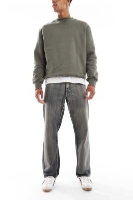 Прямые джинсы в стиле 90-х артикул 143374726