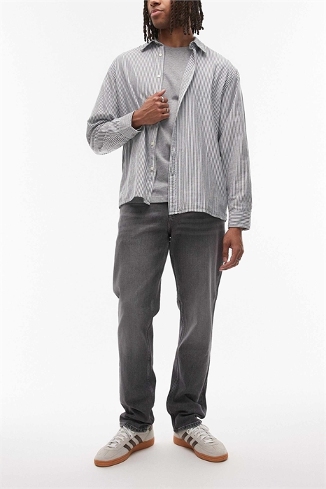 Джинсы Ryan, прямой крой, серого цвета артикул 143500692