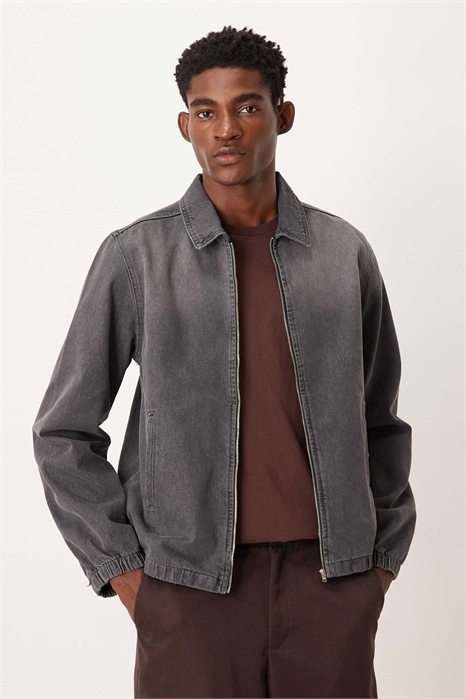 Джинсовая куртка в стиле бомбер артикул 151309152