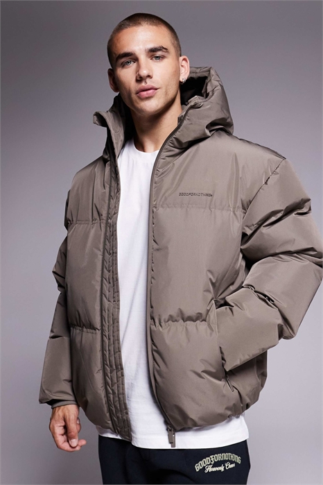 Пуховик с капюшоном артикул 151112348