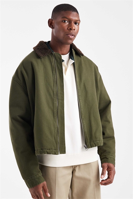 Куртка в стиле «коуч» с воротником из контрастной ткани «борг» артикул 149966401