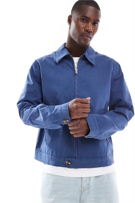 Рабочая куртка Harrington синего цвета артикул 142912361