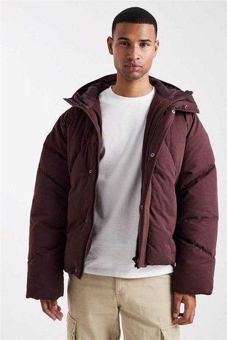 Пуховик свободного кроя артикул 148381766