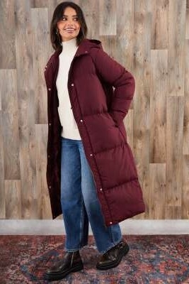 Укороченная пуховик-макси артикул 153465577