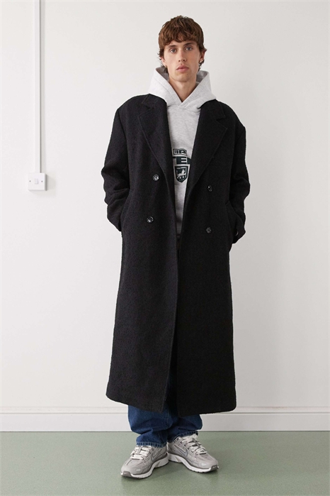 Пальто свободного кроя из смешанной шерсти артикул 150034535