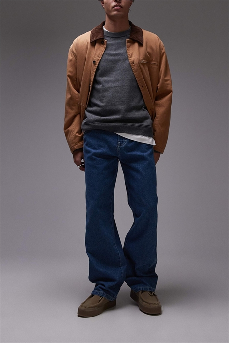 Джинсы из плотной джинсовой ткани свободного кроя Stevensville артикул 141861460