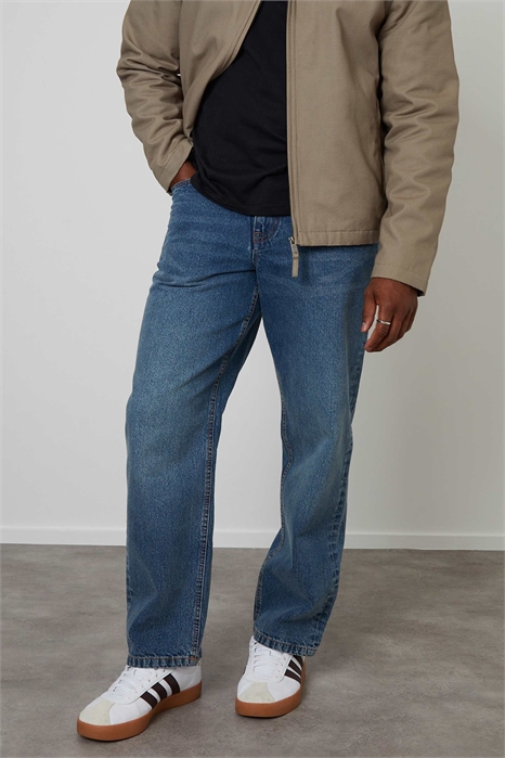 Джинсы свободного кроя артикул 153223893