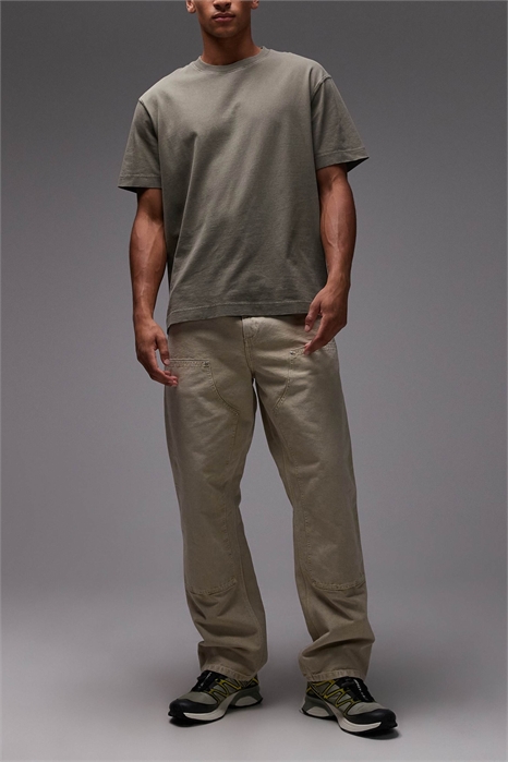 Джинсы прямого кроя с заниженной посадкой на бедрах артикул 146695351