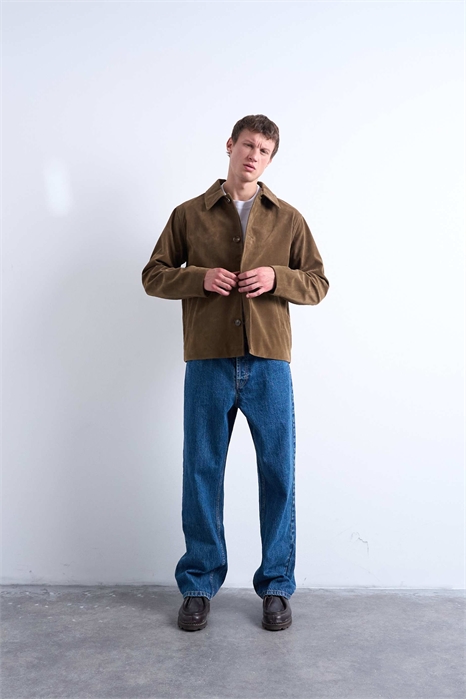 Куртка из искусственной замши на пуговицах артикул 143964646