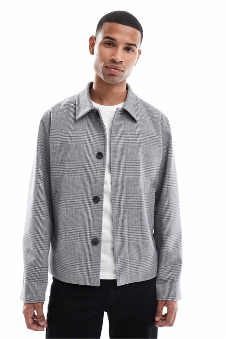 Прямоугольный пиджак из шерстяной смеси артикул 148489101