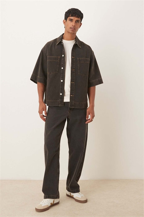 Широкие джинсы прямого кроя co-ord артикул 149929291