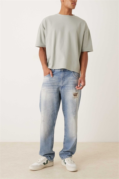 Джинсы прямого кроя артикул 150665225